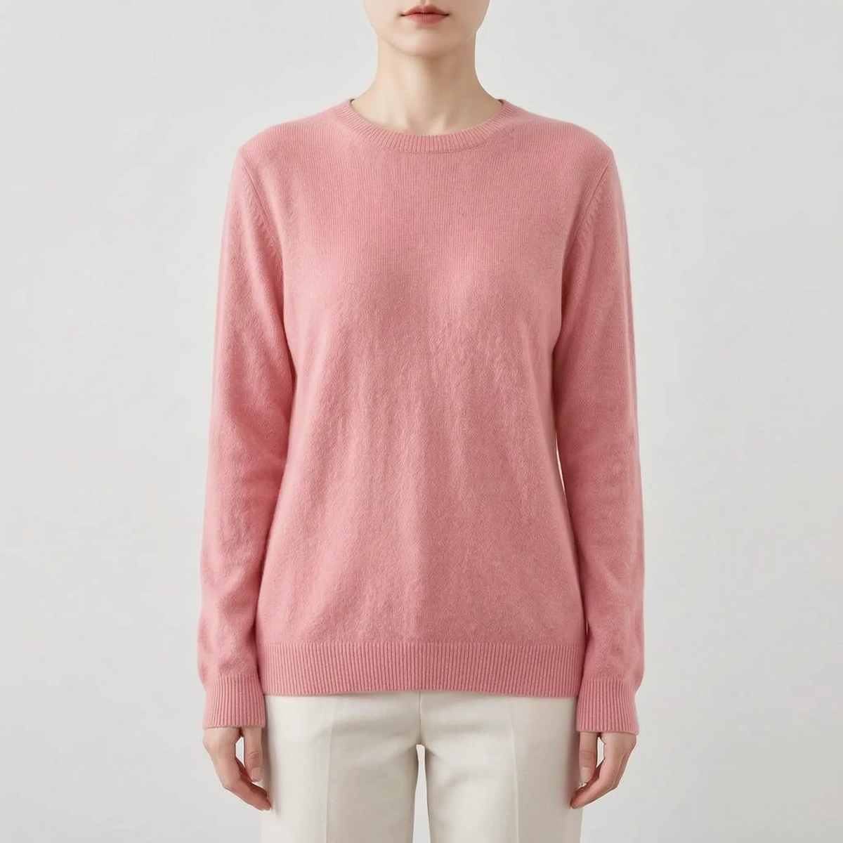 Zofia | Klasyczny Gładki Sweter Damski