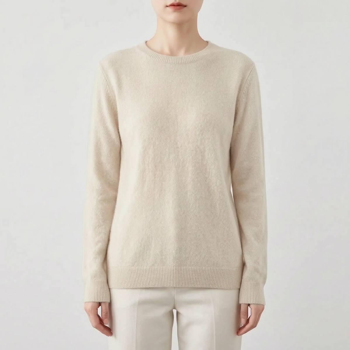 Zofia | Klasyczny Gładki Sweter Damski