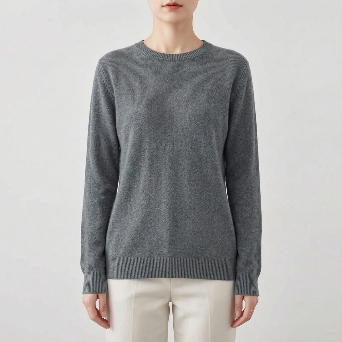 Zofia | Klasyczny Gładki Sweter Damski