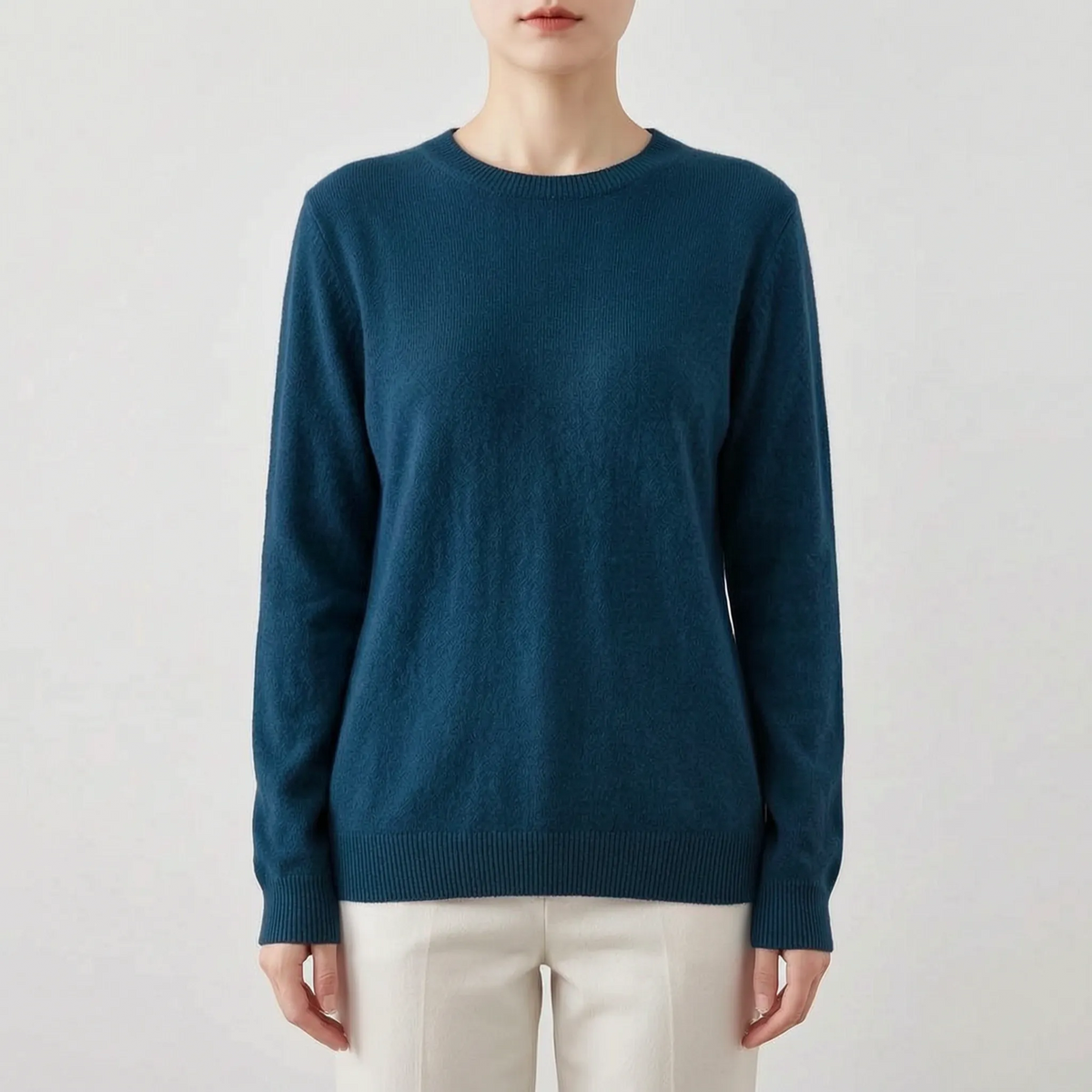Zofia | Klasyczny Gładki Sweter Damski