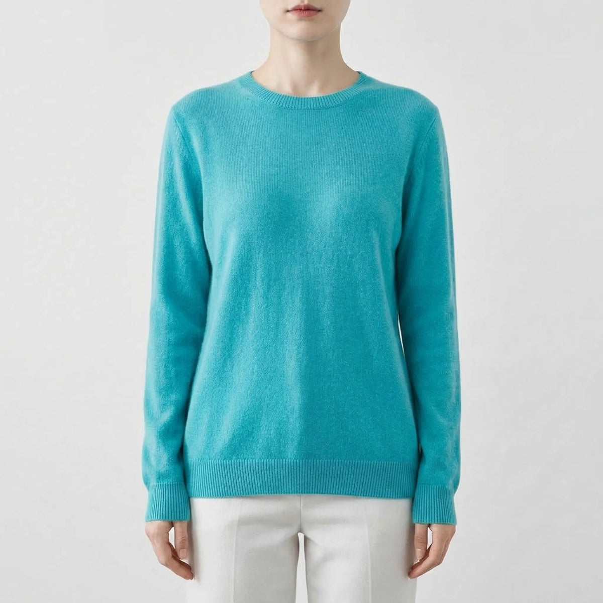 Zofia | Klasyczny Gładki Sweter Damski