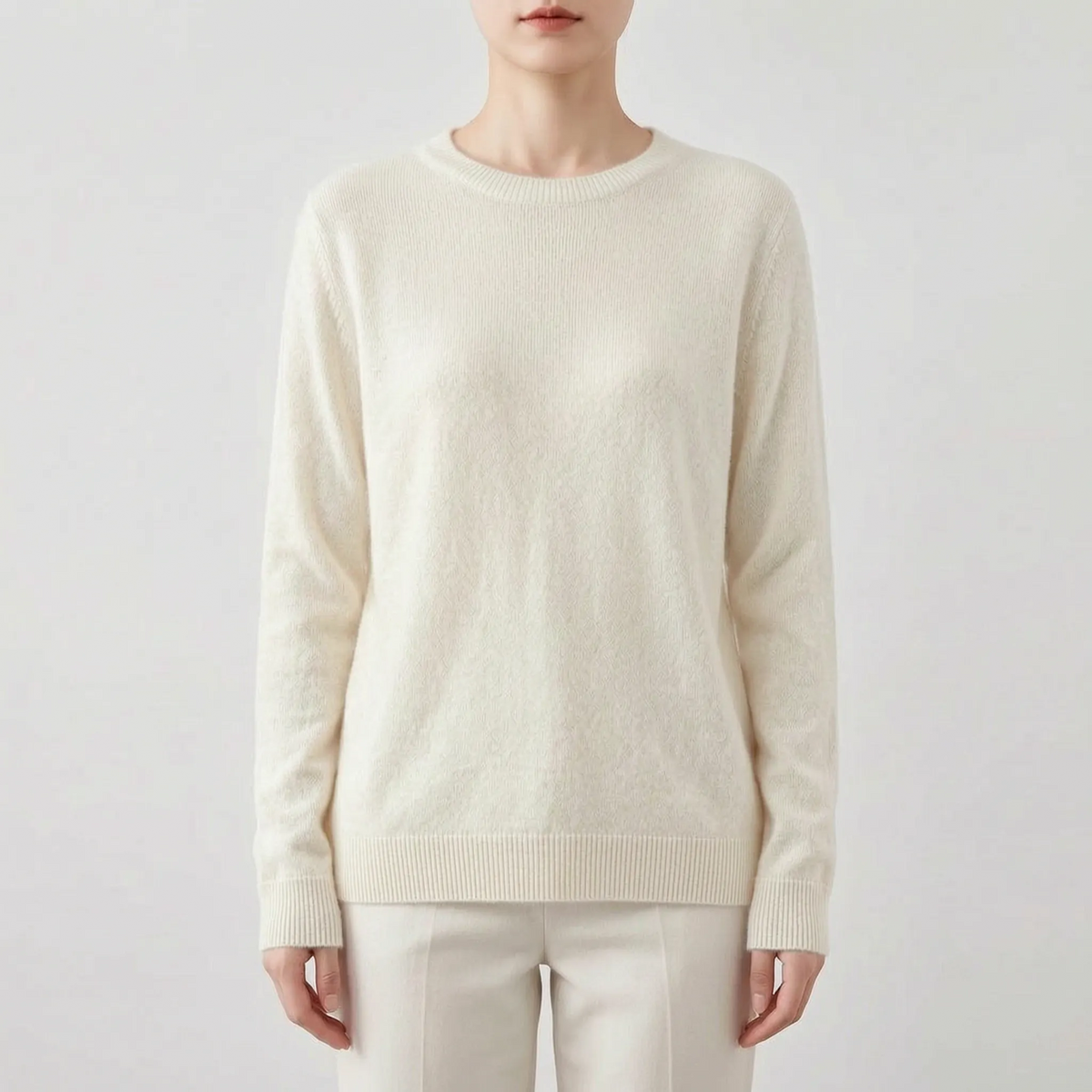 Zofia | Klasyczny Gładki Sweter Damski